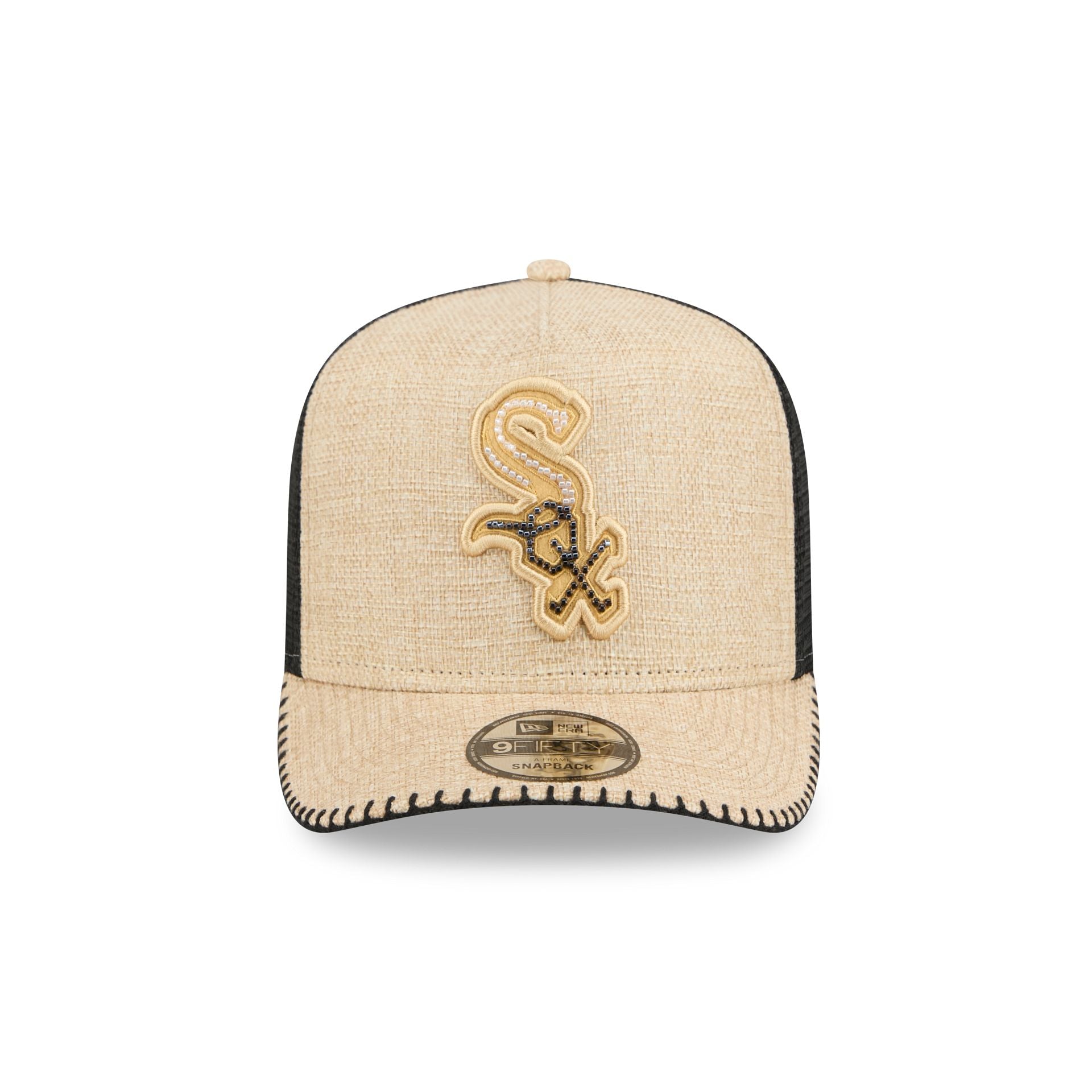 Chicago White Sox Beaded Canvas 9FIFTY A-Frame Trucker Hat
