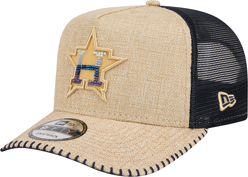 Houston Astros Beaded Canvas 9FIFTY A-Frame Trucker Hat