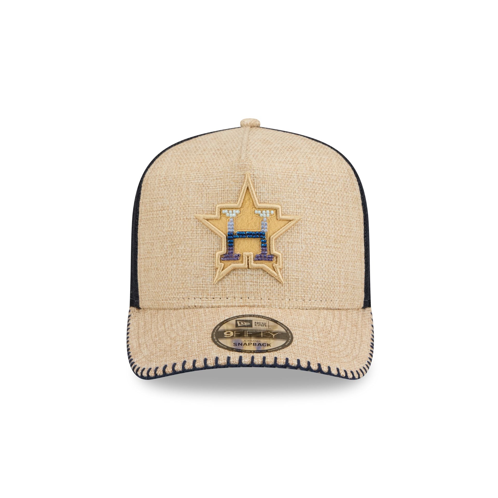 Houston Astros Beaded Canvas 9FIFTY A-Frame Trucker Hat