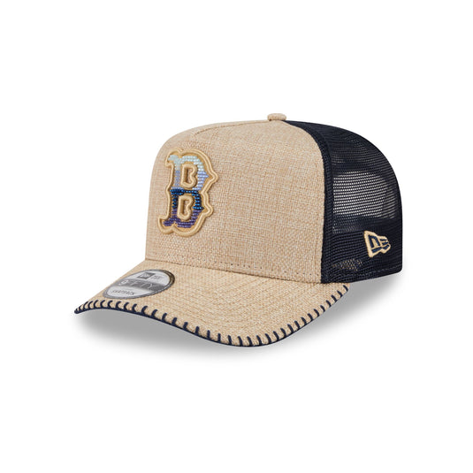 Boston Red Sox Beaded Canvas 9FIFTY A-Frame Trucker Hat - New Era Cap