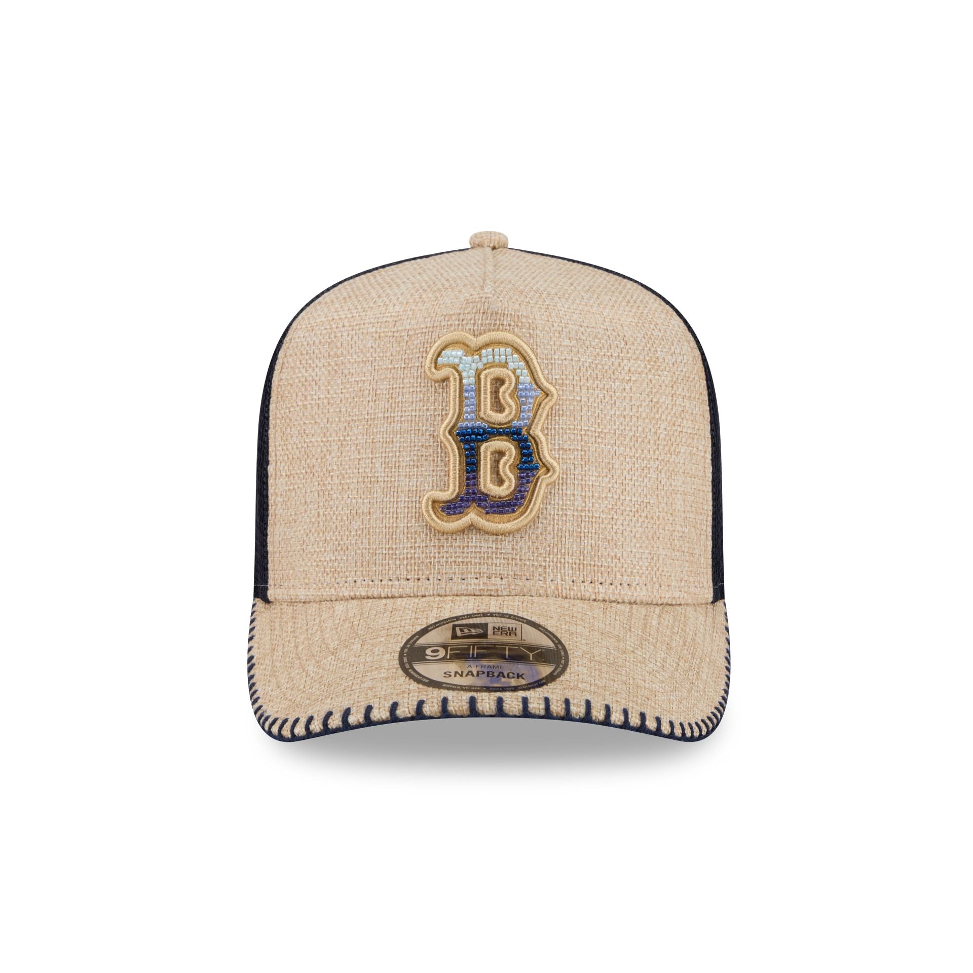Boston Red Sox Beaded Canvas 9FIFTY A-Frame Trucker Hat