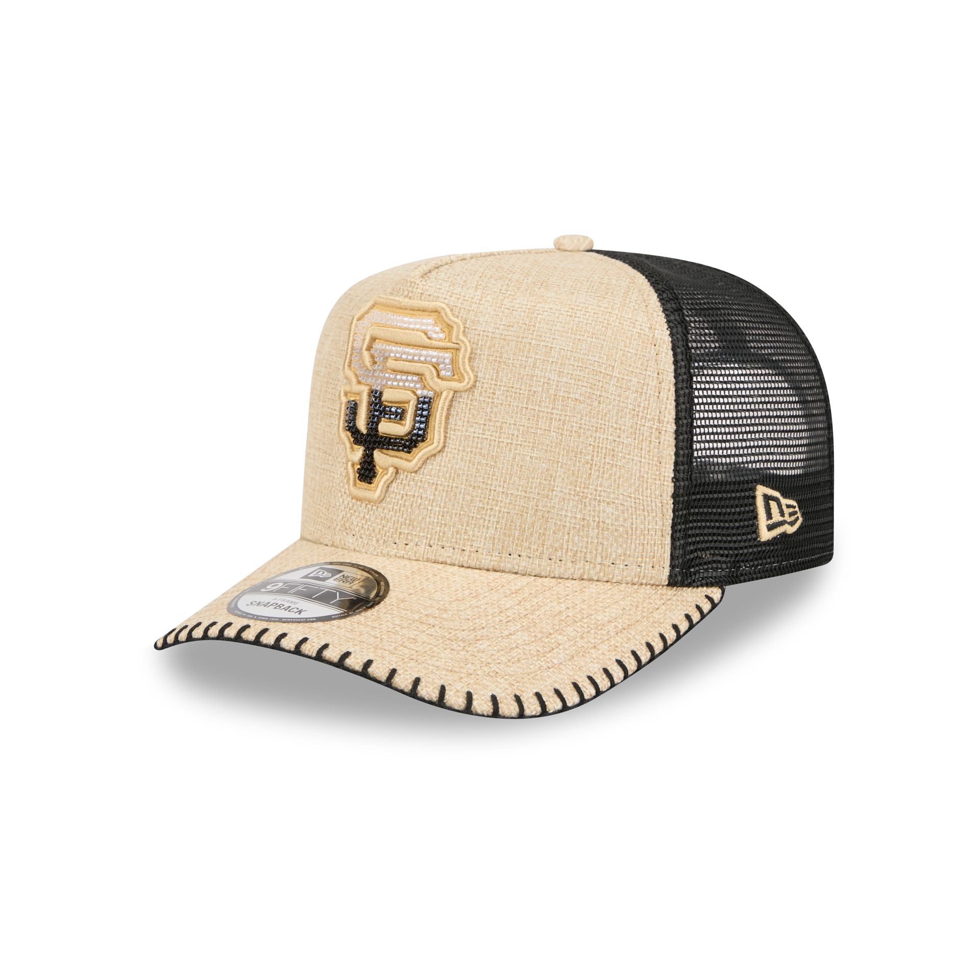 San Francisco Giants Beaded Canvas 9FIFTY A-Frame Trucker Hat