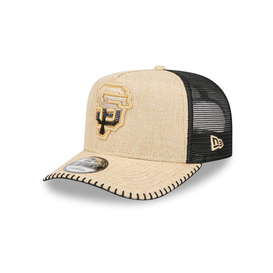 San Francisco Giants Beaded Canvas 9FIFTY A-Frame Trucker Hat - New Era Cap