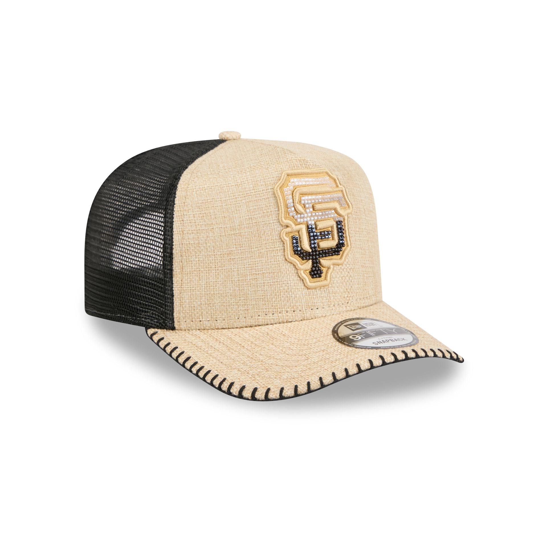 San Francisco Giants Beaded Canvas 9FIFTY A-Frame Trucker Hat