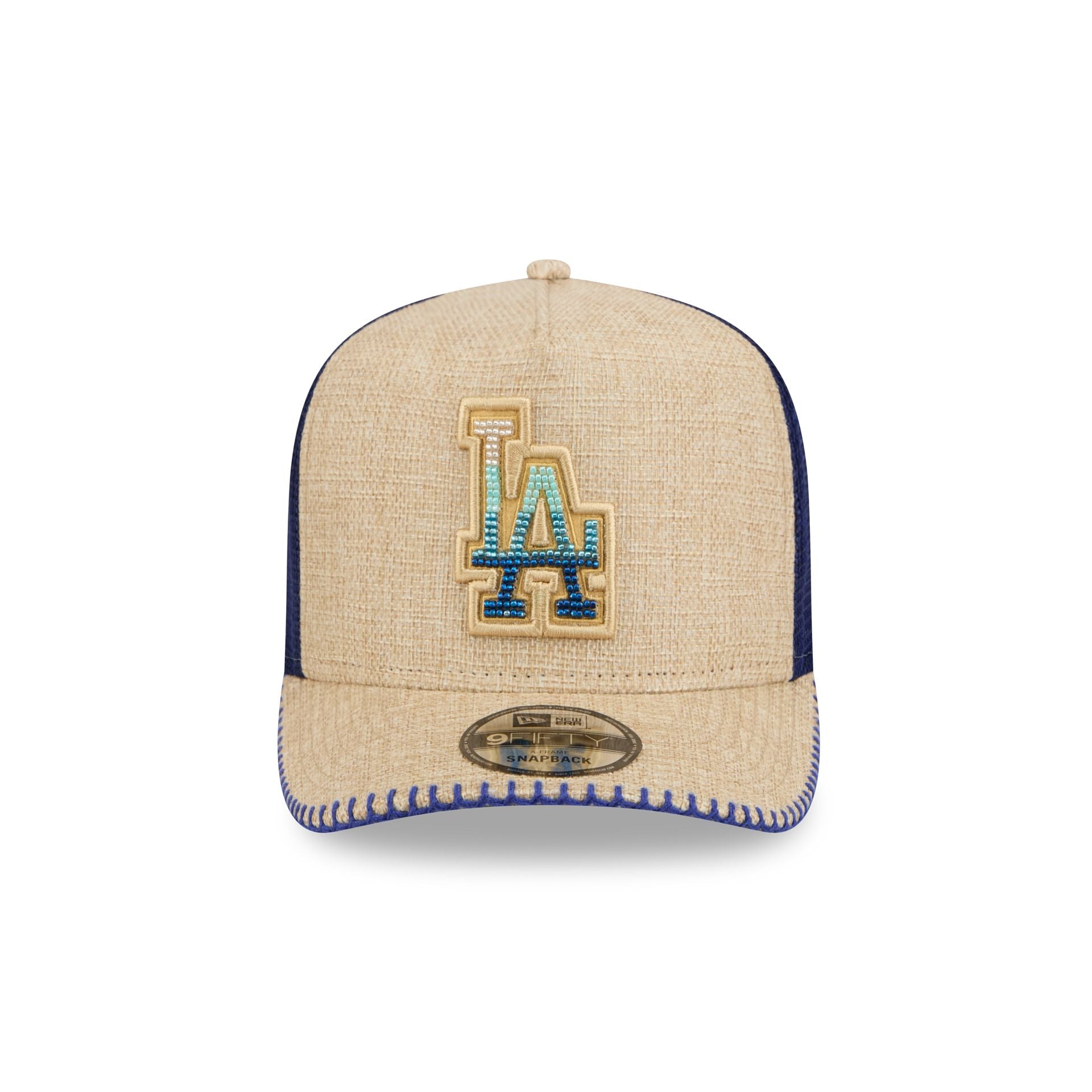 Los Angeles Dodgers Beaded Canvas 9FIFTY A-Frame Trucker Hat