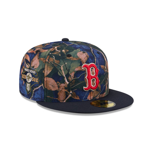 Boston Red Sox Leaves 59FIFTY Fitted Hat - New Era Cap