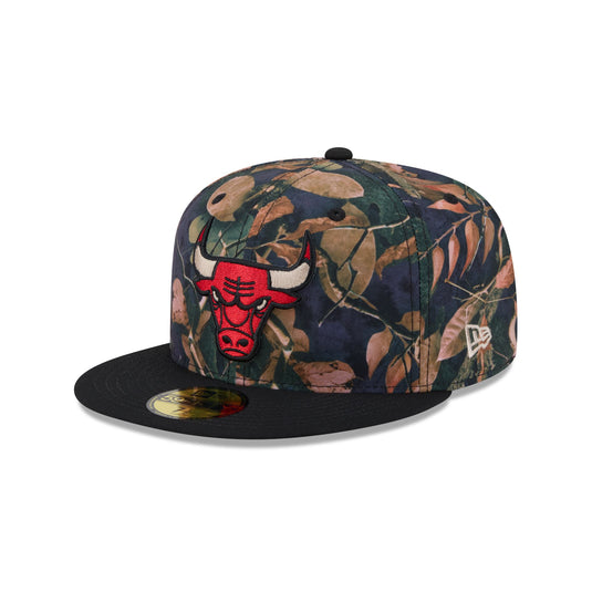 Chicago Bulls Leaves 59FIFTY Fitted Hat - New Era Cap