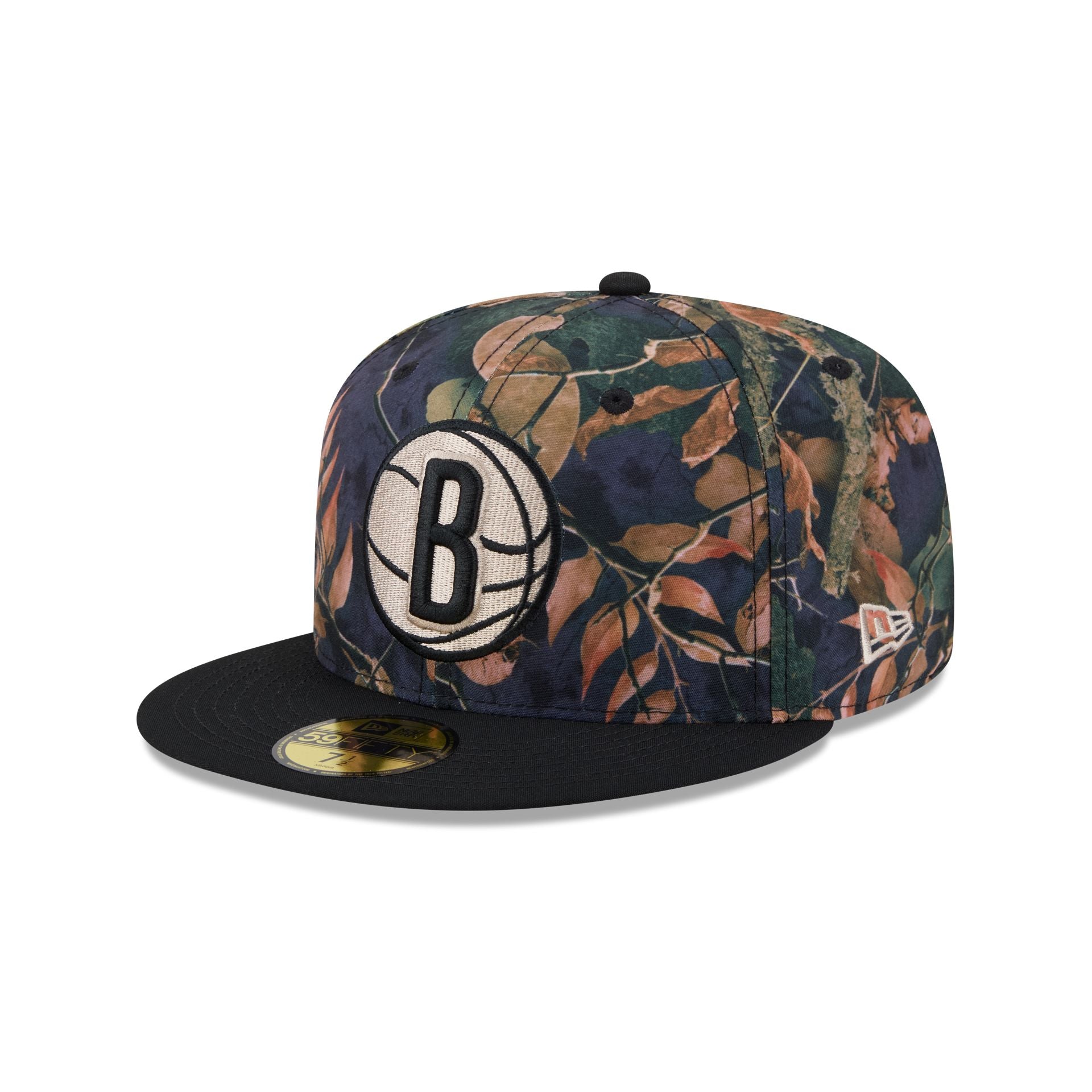 Brooklyn Nets Leaves 59FIFTY Fitted Hat