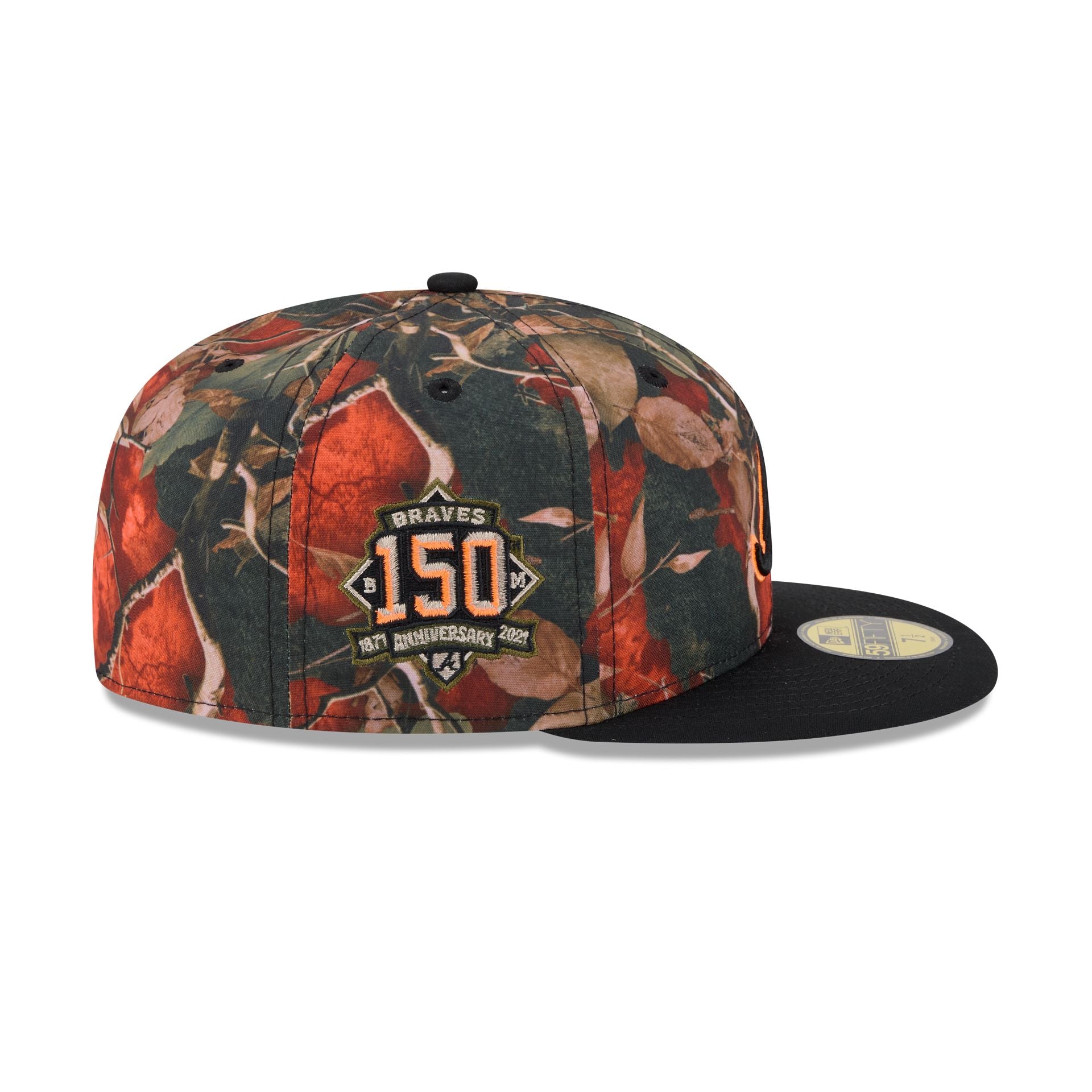 Atlanta Braves Amber Leaves 59FIFTY Fitted Hat