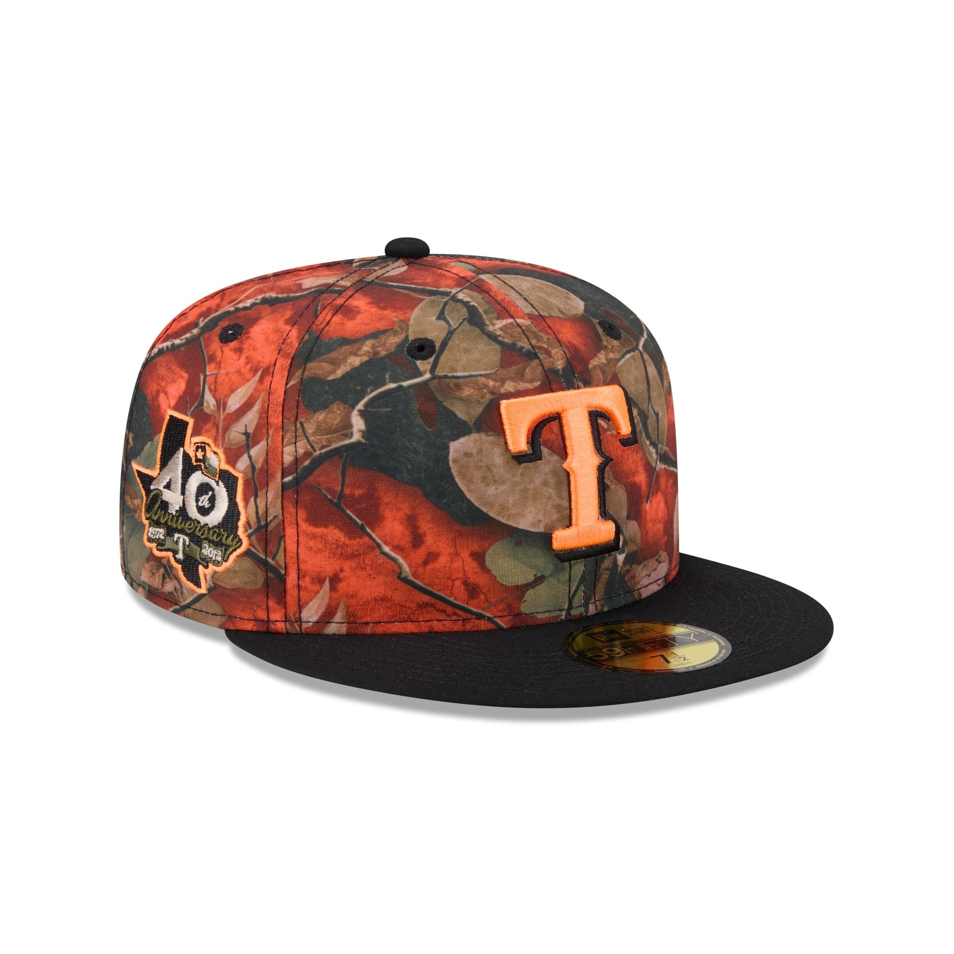 Texas Rangers Amber Leaves 59FIFTY Fitted Hat