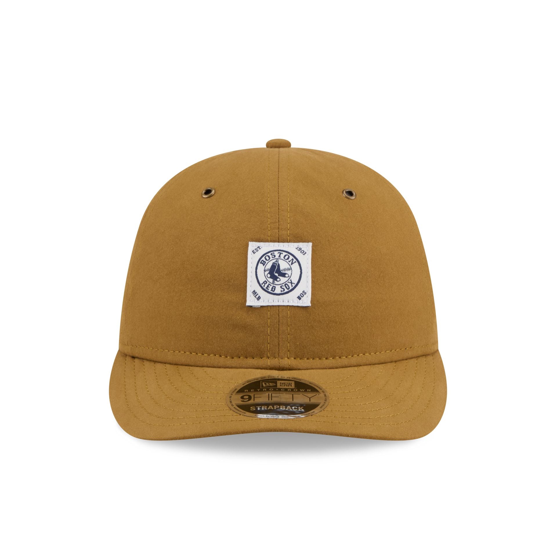 Boston Red Sox Brushed Brown Nylon Retro Crown 9FIFTY Adjustable Hat