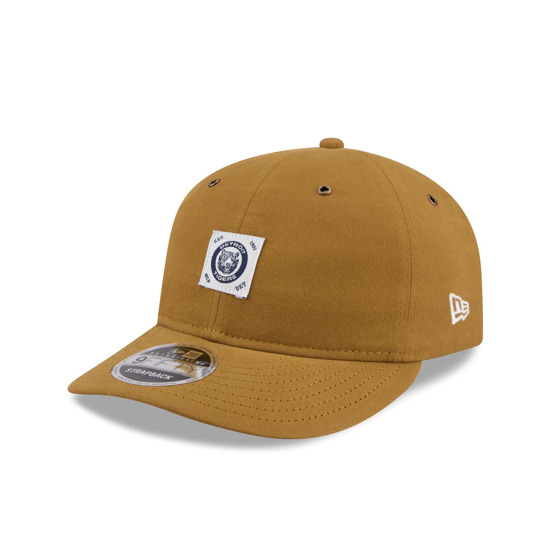 Detroit Tigers Brushed Brown Nylon Retro Crown 9FIFTY Adjustable Hat