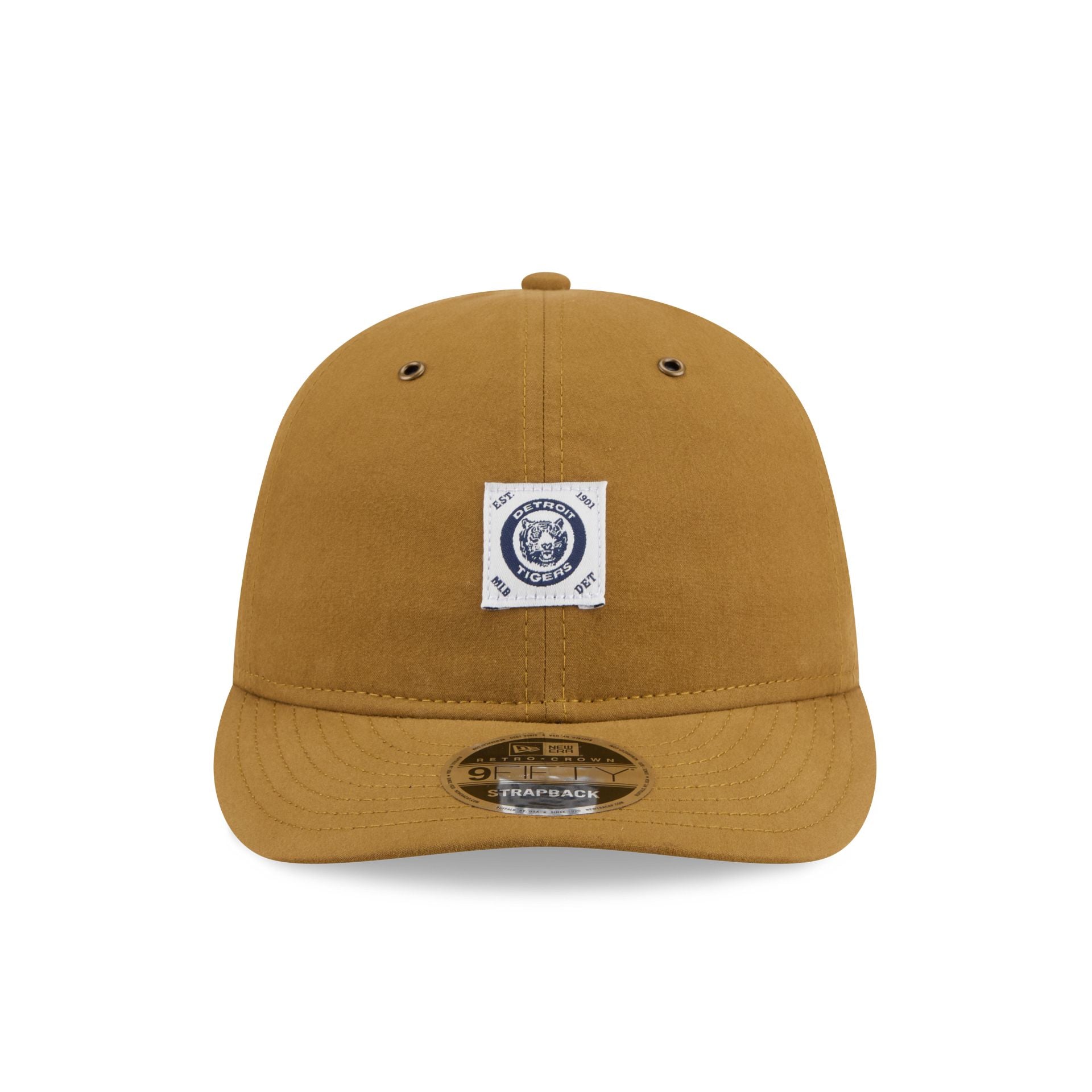 Detroit Tigers Brushed Brown Nylon Retro Crown 9FIFTY Adjustable Hat