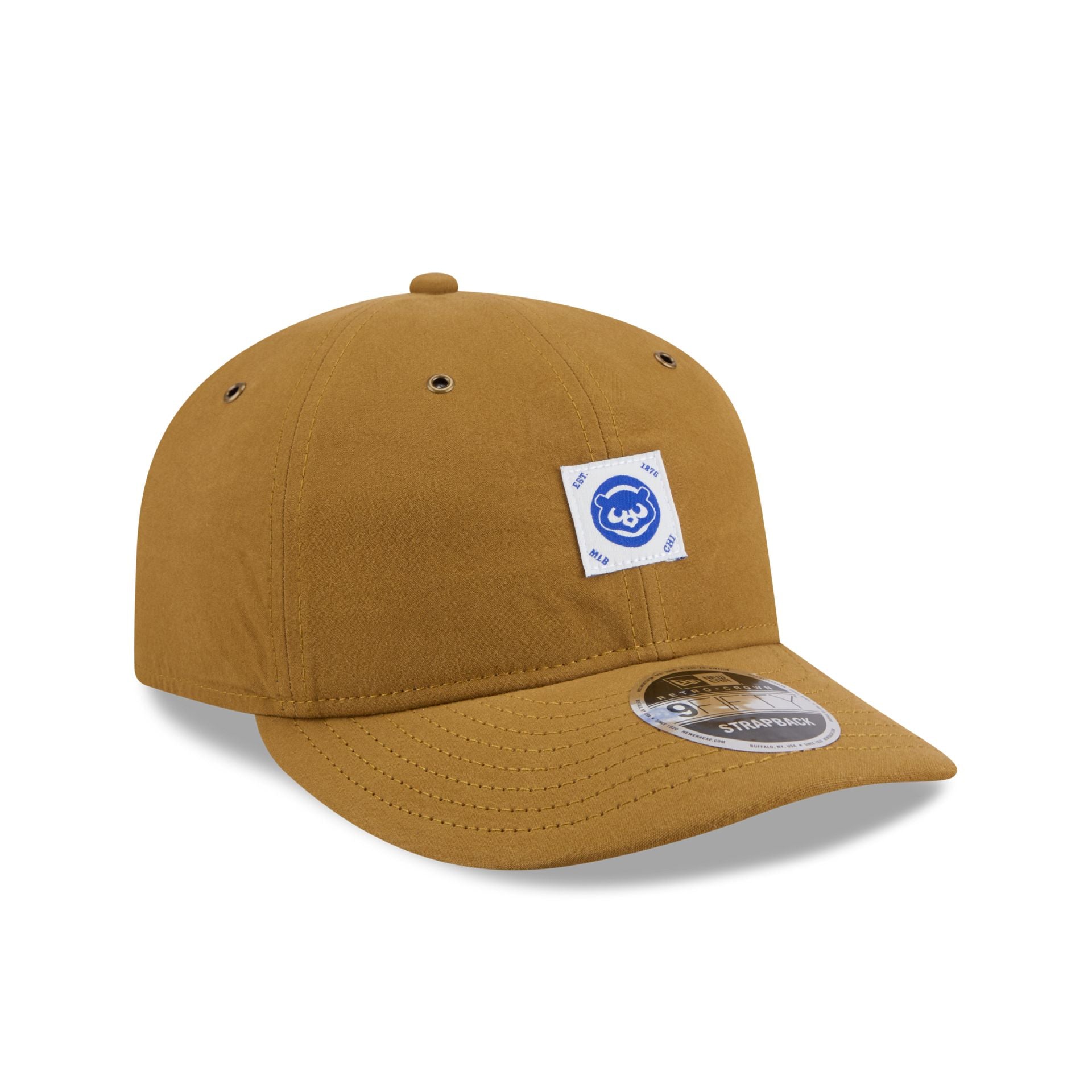 Chicago Cubs Brushed Brown Nylon Retro Crown 9FIFTY Adjustable Hat