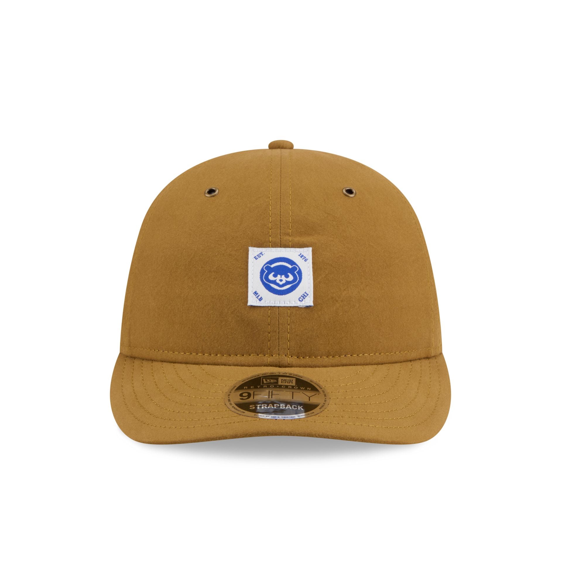 Chicago Cubs Brushed Brown Nylon Retro Crown 9FIFTY Adjustable Hat