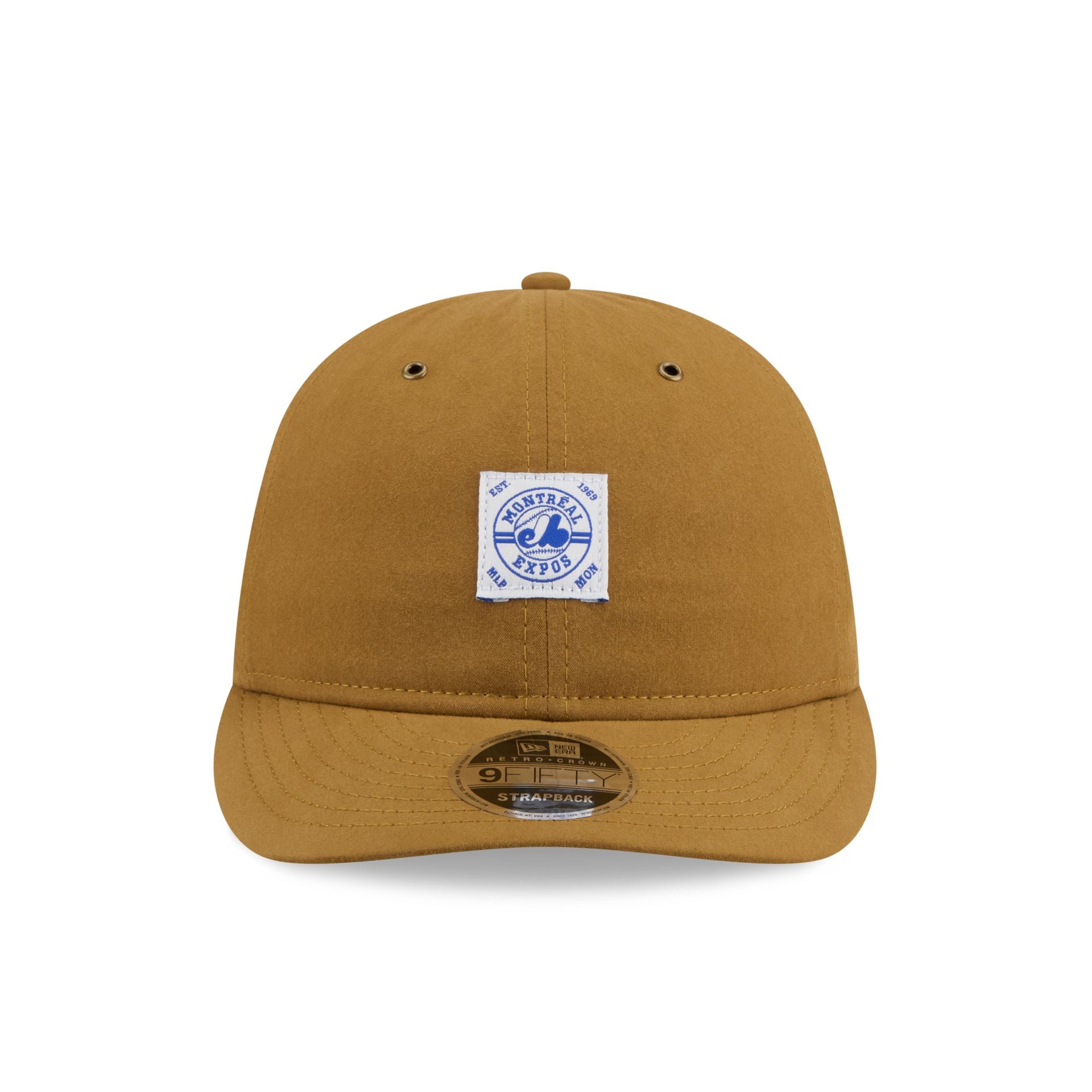 Montreal Expos Brushed Brown Nylon Retro Crown 9FIFTY Adjustable Hat