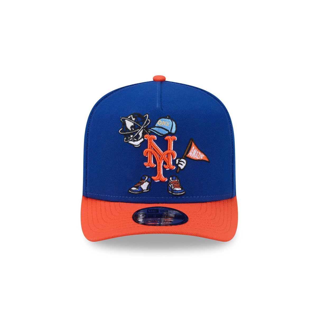 New York Mets Cartoon 9FIFTY A-Frame Snapback Hat