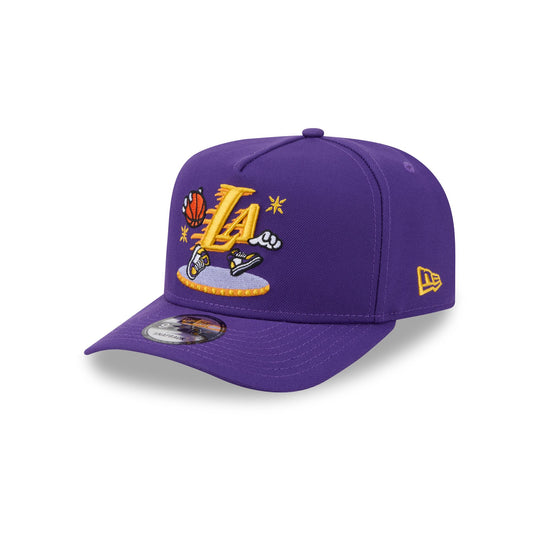 Los Angeles Lakers Cartoon 9FIFTY A-Frame Snapback Hat - New Era Cap