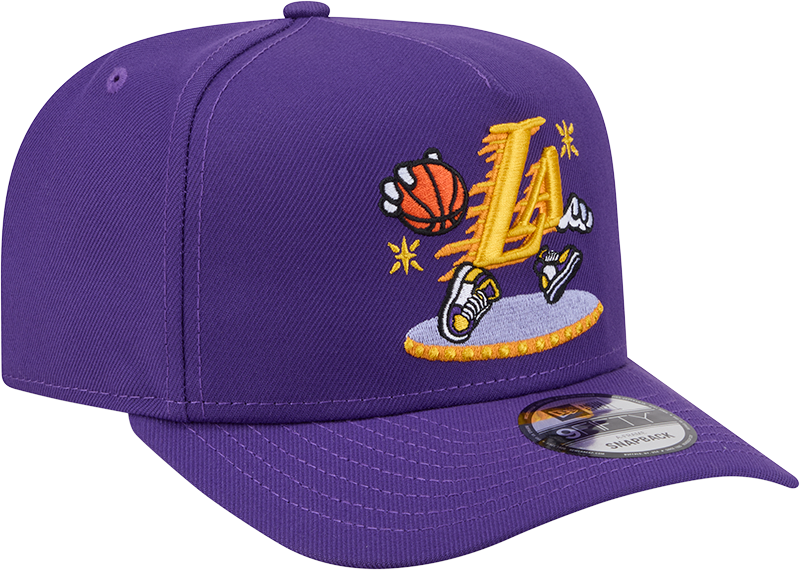 Los Angeles Lakers Cartoon 9FIFTY A-Frame Snapback Hat