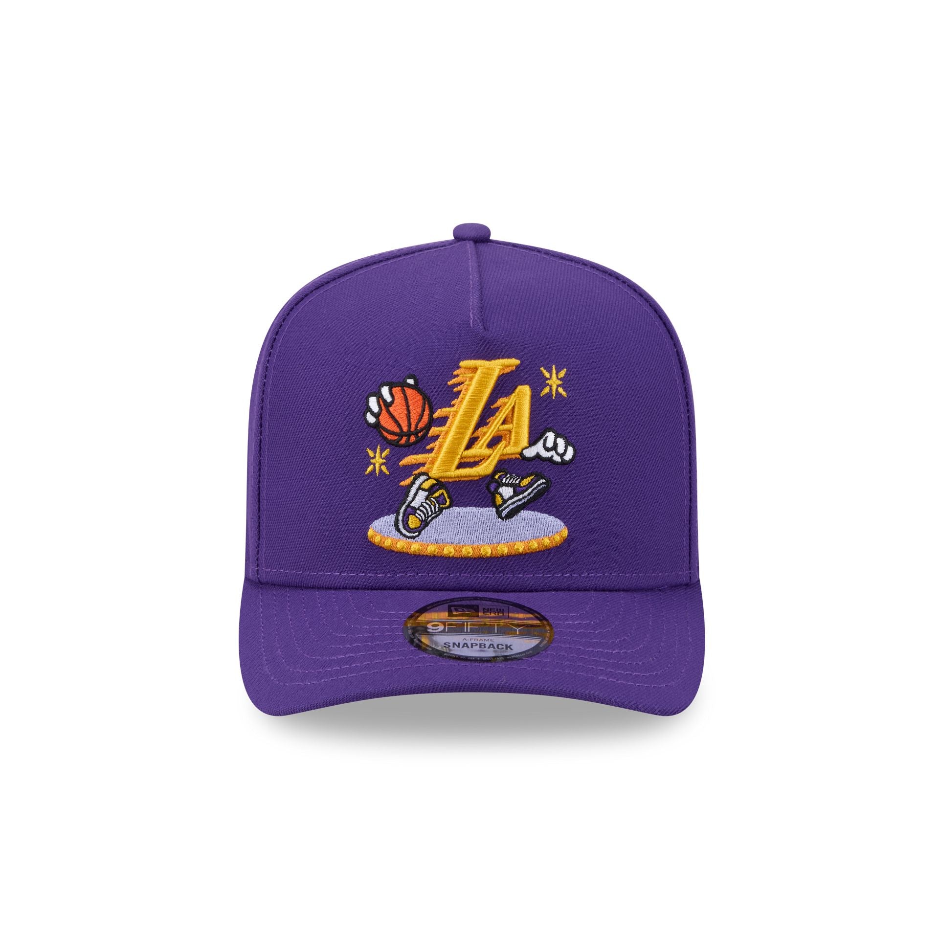 Los Angeles Lakers Cartoon 9FIFTY A-Frame Snapback Hat