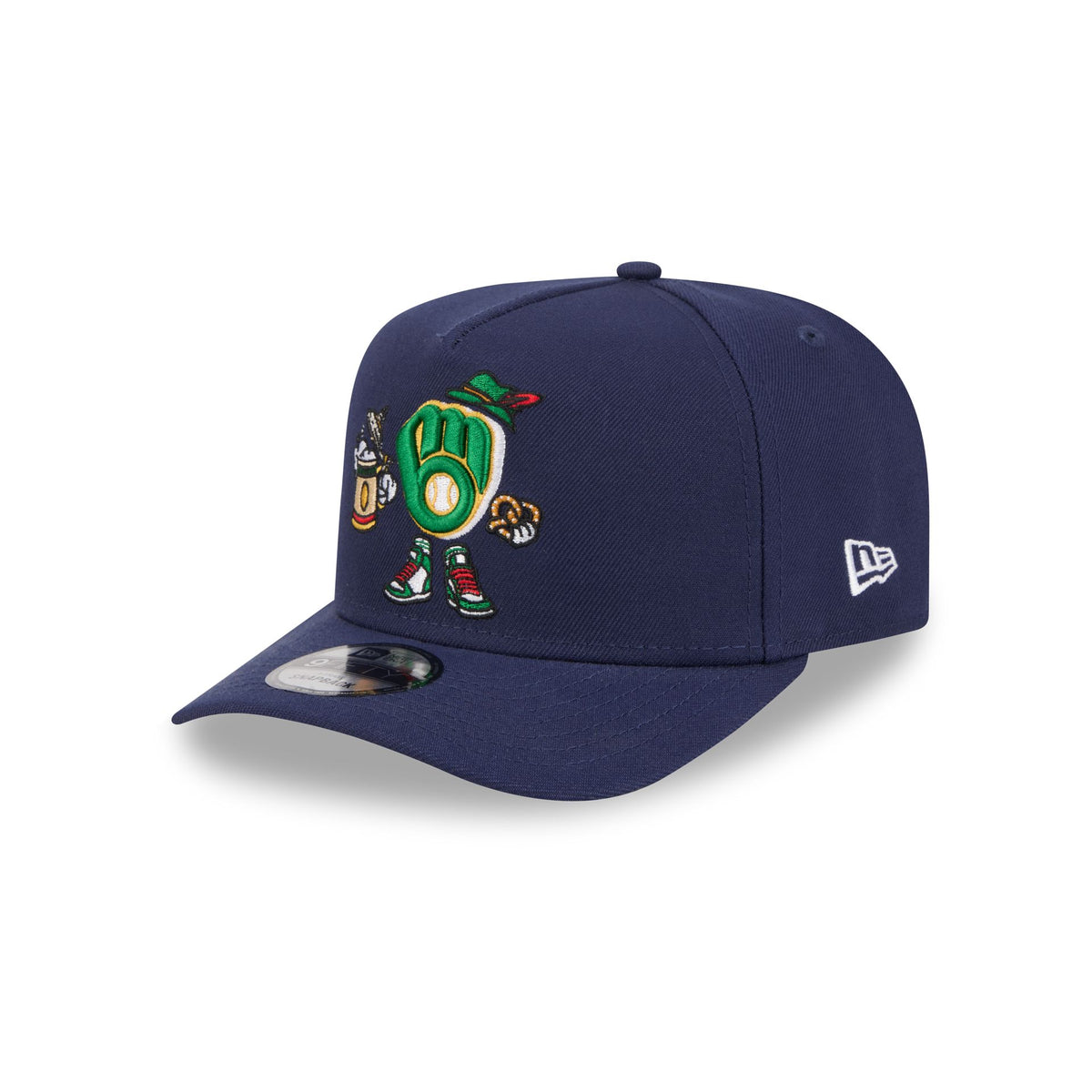 Milwaukee Brewers Cartoon 9FIFTY A-Frame Snapback Hat