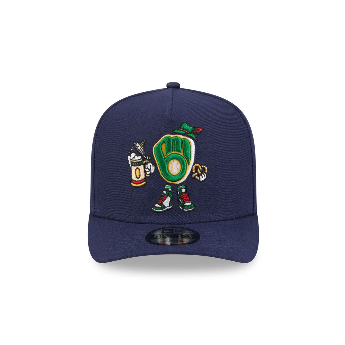 Milwaukee Brewers Cartoon 9FIFTY A-Frame Snapback Hat