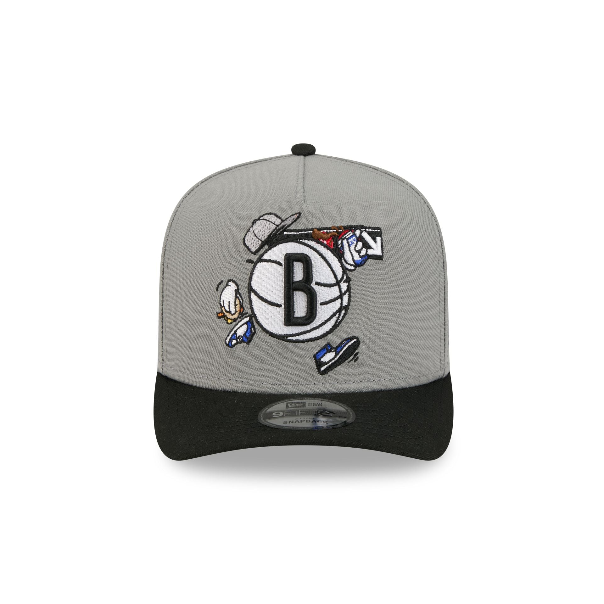 Brooklyn Nets Cartoon 9FIFTY A-Frame Snapback Hat