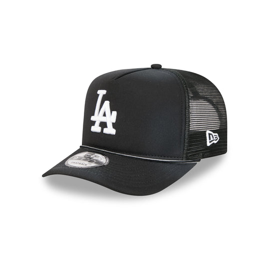 Los Angeles Dodgers Washed Black 9FIFTY A-Frame Trucker Hat - New Era Cap