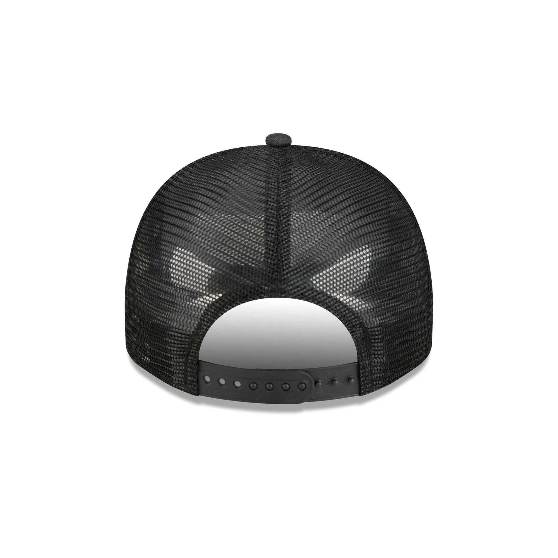 Chicago Cubs Washed Black 9FIFTY A-Frame Trucker Hat