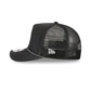 San Diego Padres Washed Black 9FIFTY A-Frame Trucker Hat