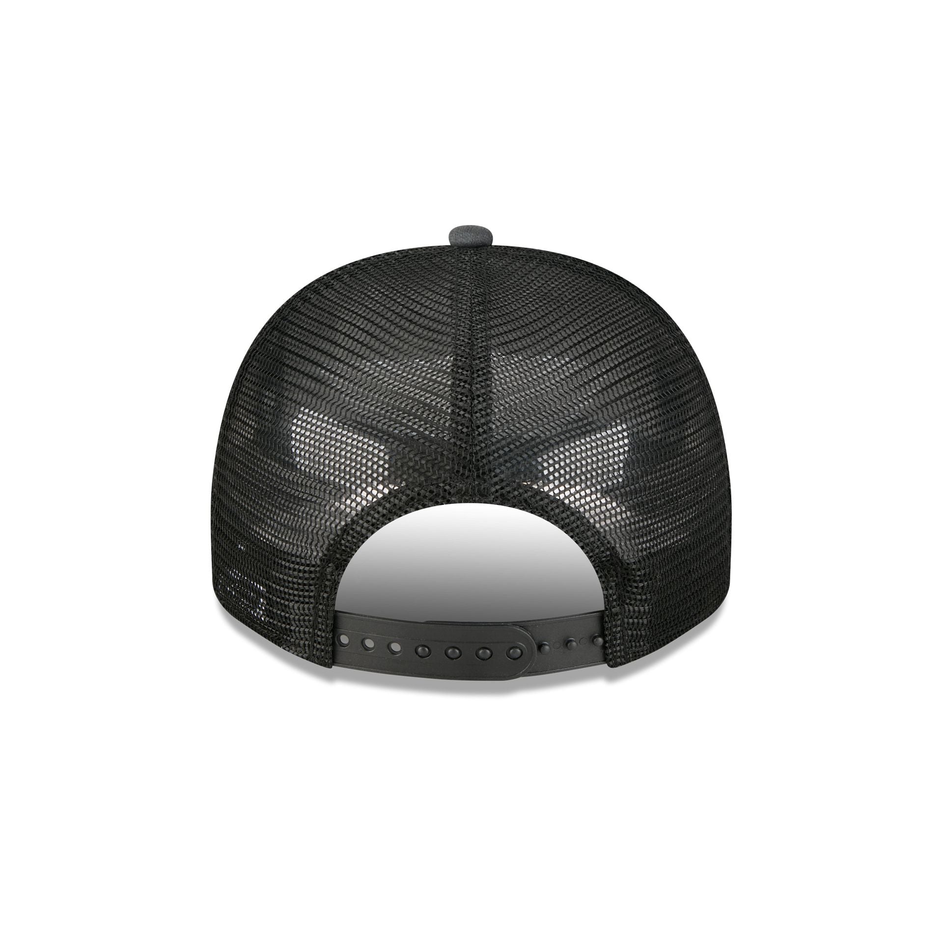 New York Mets Washed Black 9FIFTY A-Frame Trucker Hat