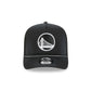 Golden State Warriors Washed Black 9FIFTY A-Frame Trucker Hat