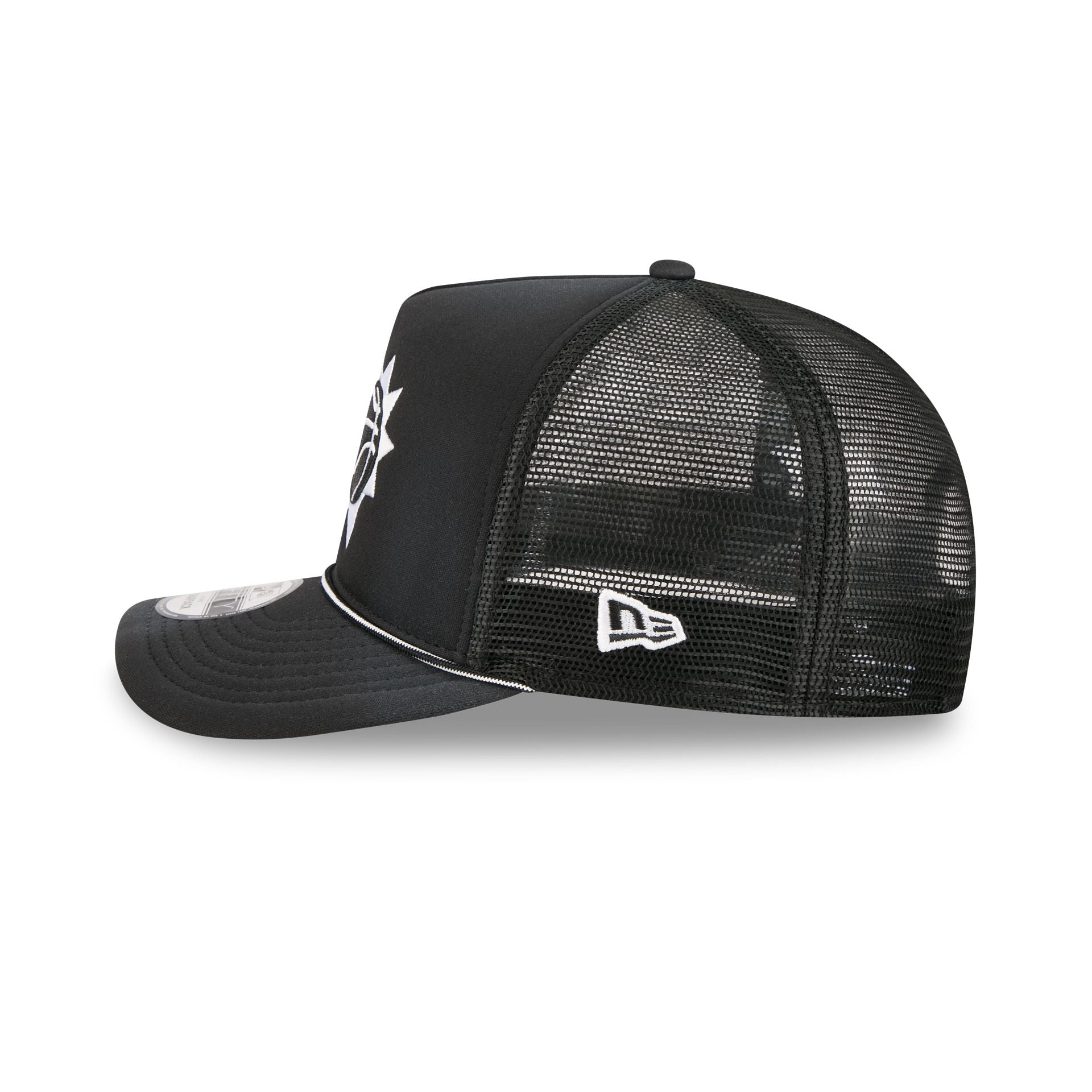 Phoenix Suns Washed Black 9FIFTY A-Frame Trucker Hat
