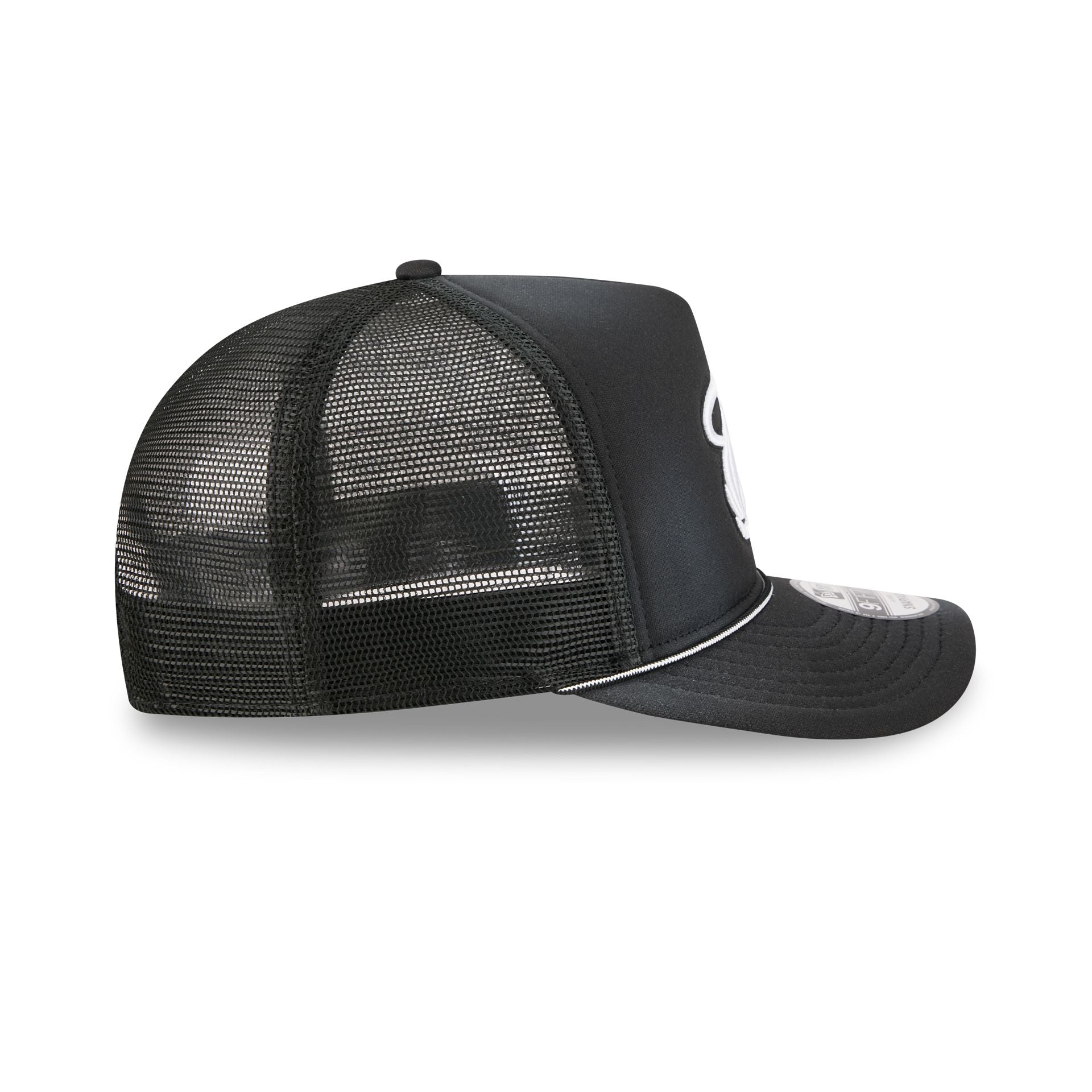 Miami Heat Washed Black 9FIFTY A-Frame Trucker Hat