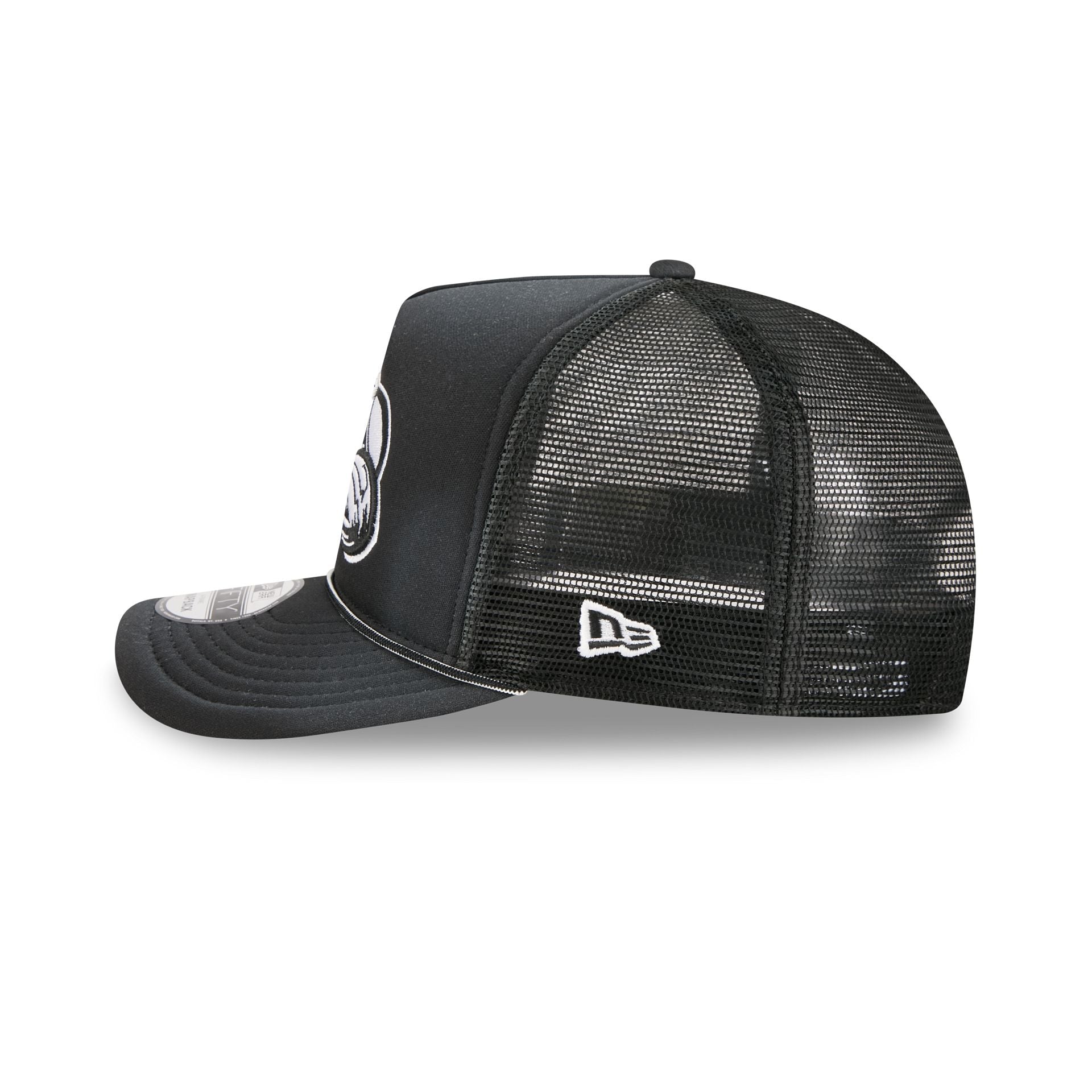 Colorado Avalanche Washed Black 9FIFTY A-Frame Trucker Hat