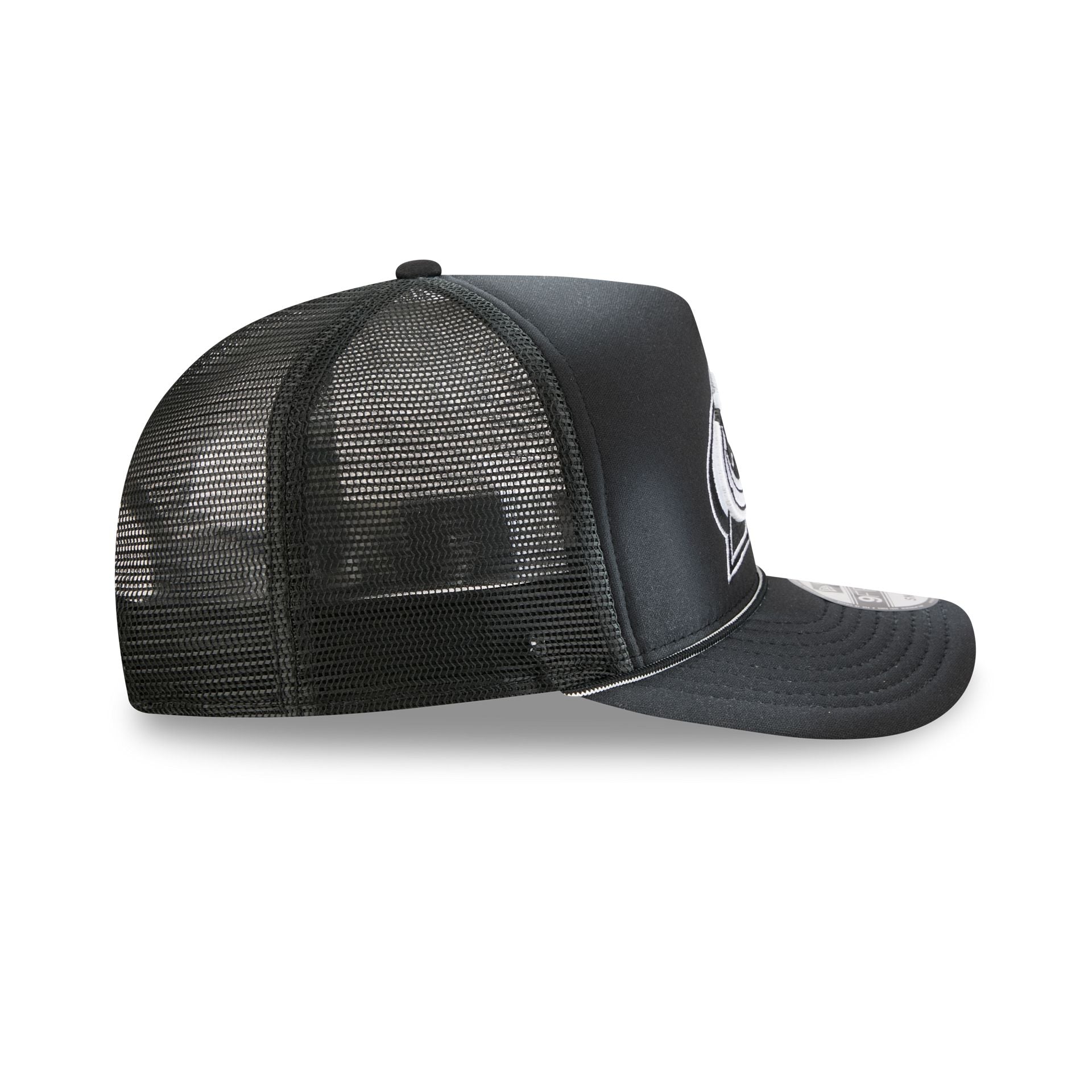 Colorado Avalanche Washed Black 9FIFTY A-Frame Trucker Hat