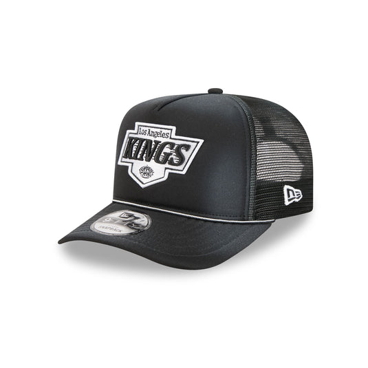 Los Angeles Kings Washed Black 9FIFTY A-Frame Trucker Hat - New Era Cap