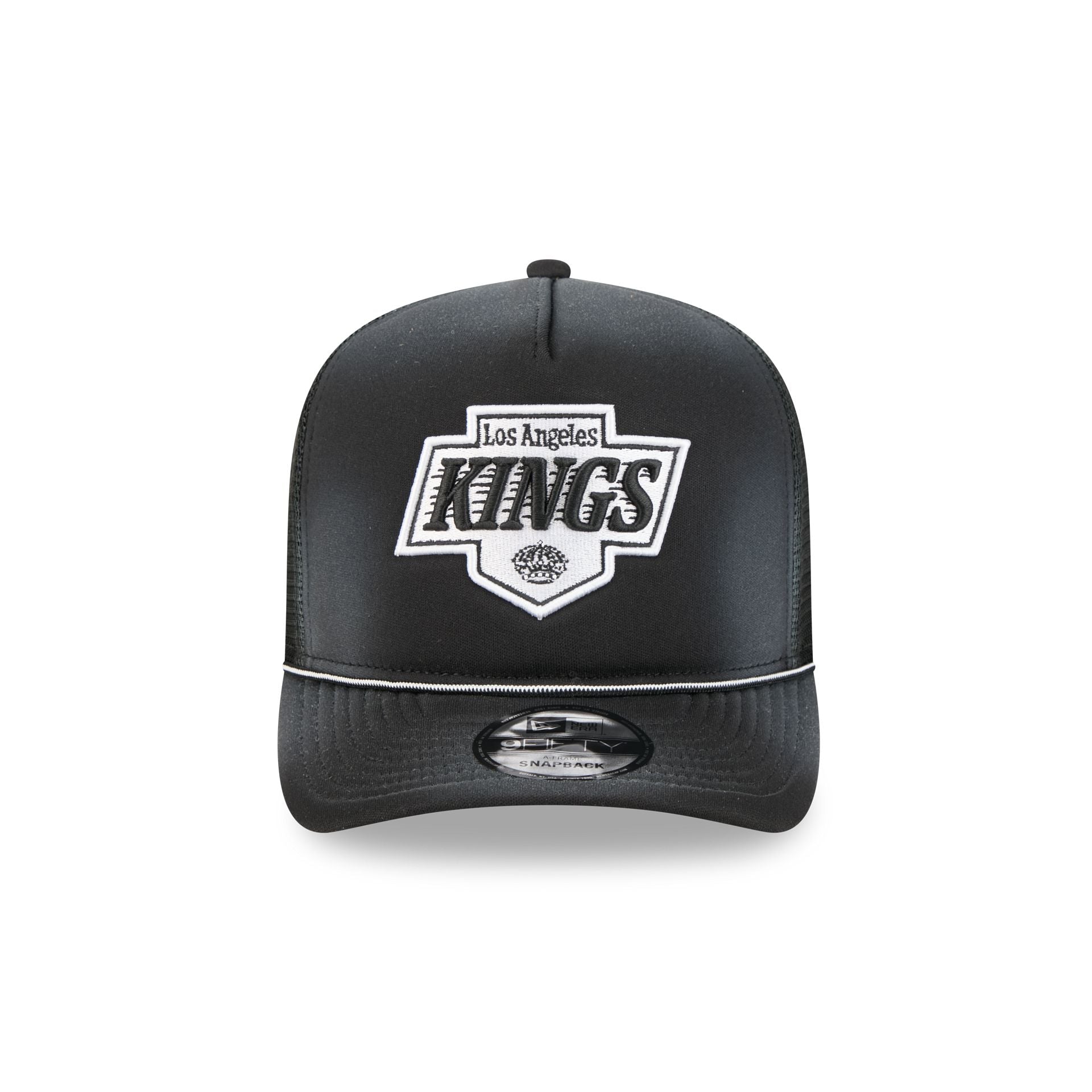 Los Angeles Kings Washed Black 9FIFTY A-Frame Trucker Hat