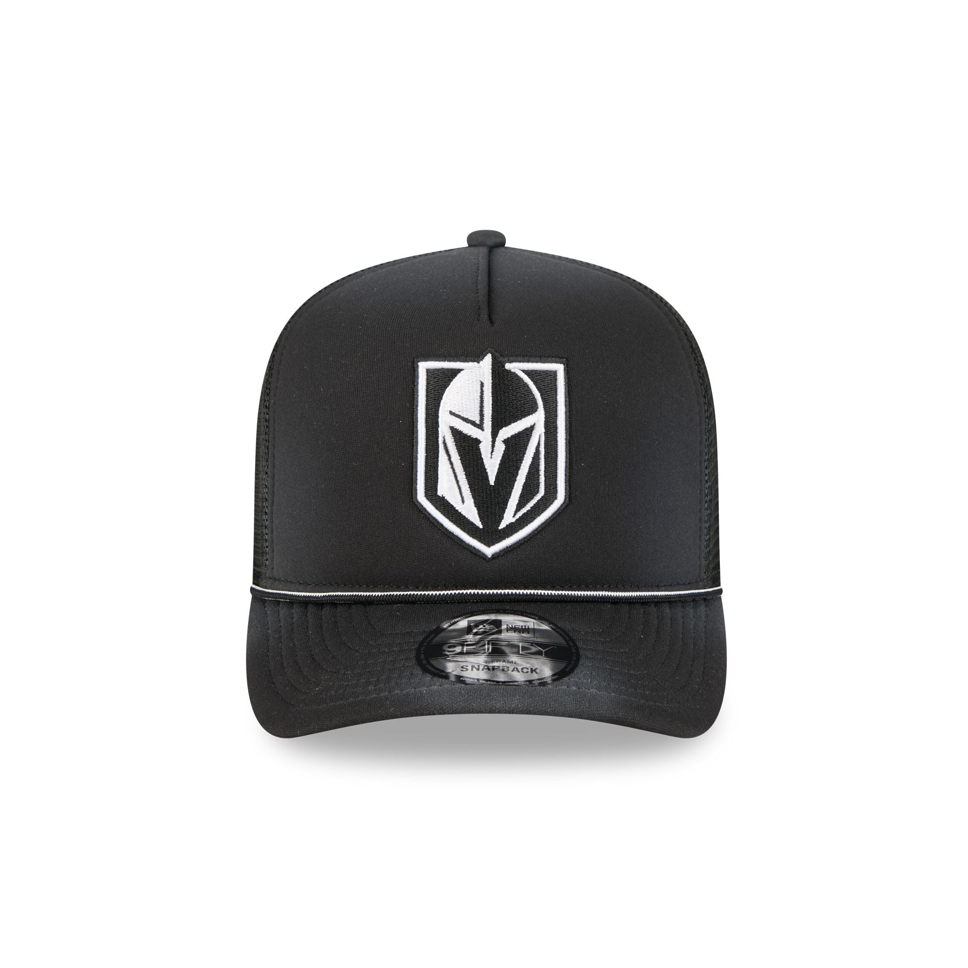Vegas Golden Knights Washed Black 9FIFTY A-Frame Trucker Hat