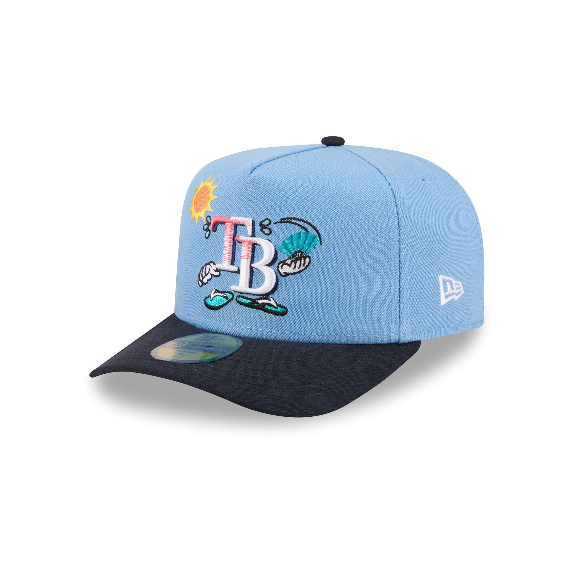 Tampa Bay Rays Cartoon 59FIFTY A-Frame Fitted Hat