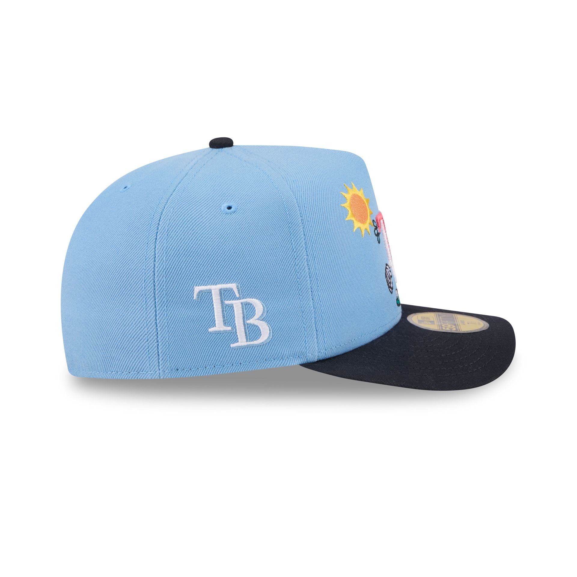 Tampa Bay Rays Cartoon 59FIFTY A-Frame Fitted Hat