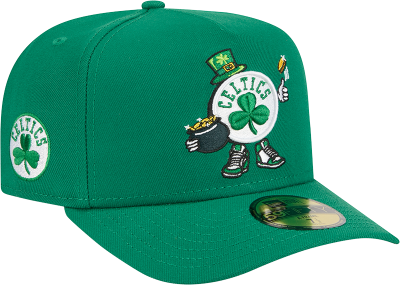 Boston Celtics Cartoon 59FIFTY A-Frame Fitted Hat