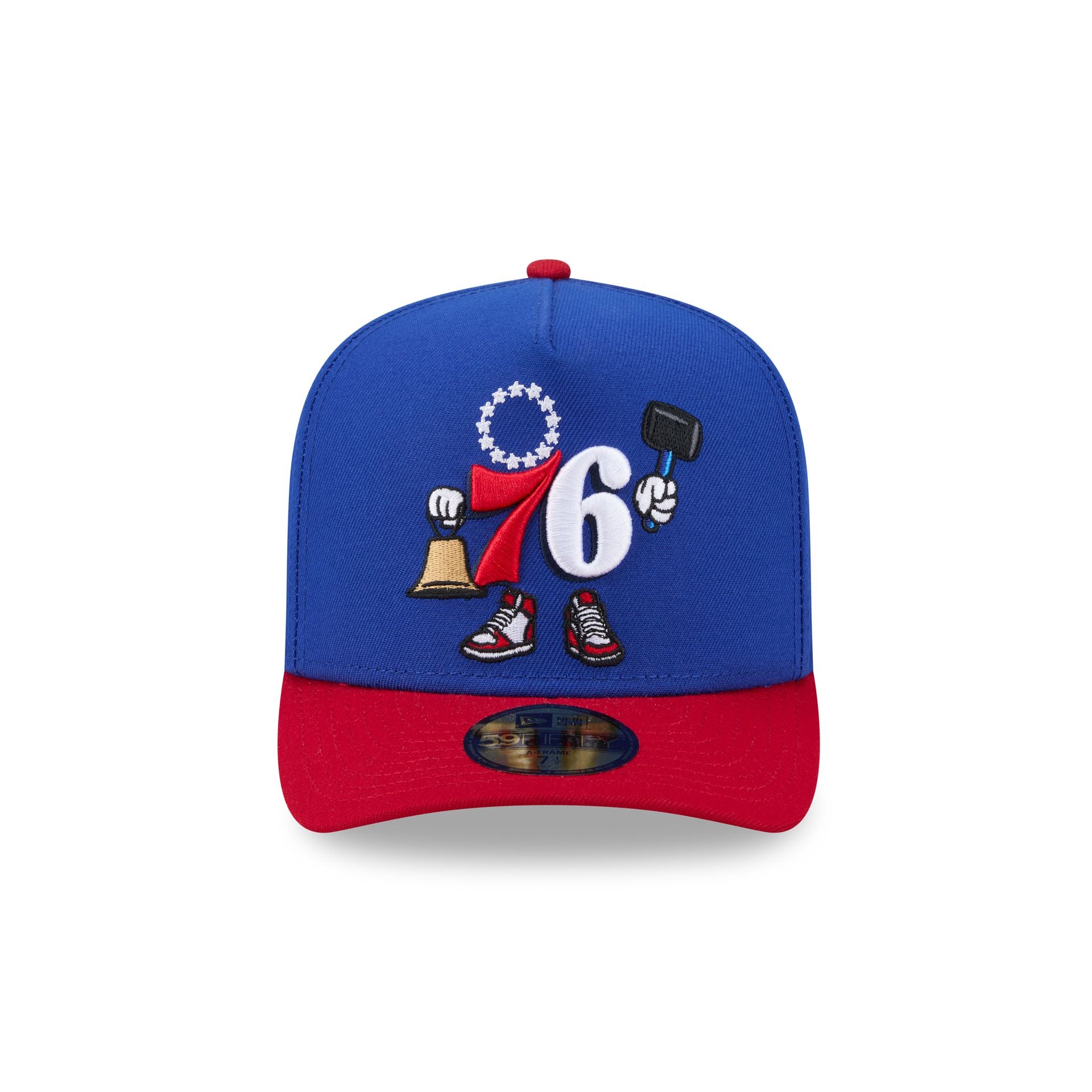 Philadelphia 76ers Cartoon 59FIFTY A-Frame Fitted Hat