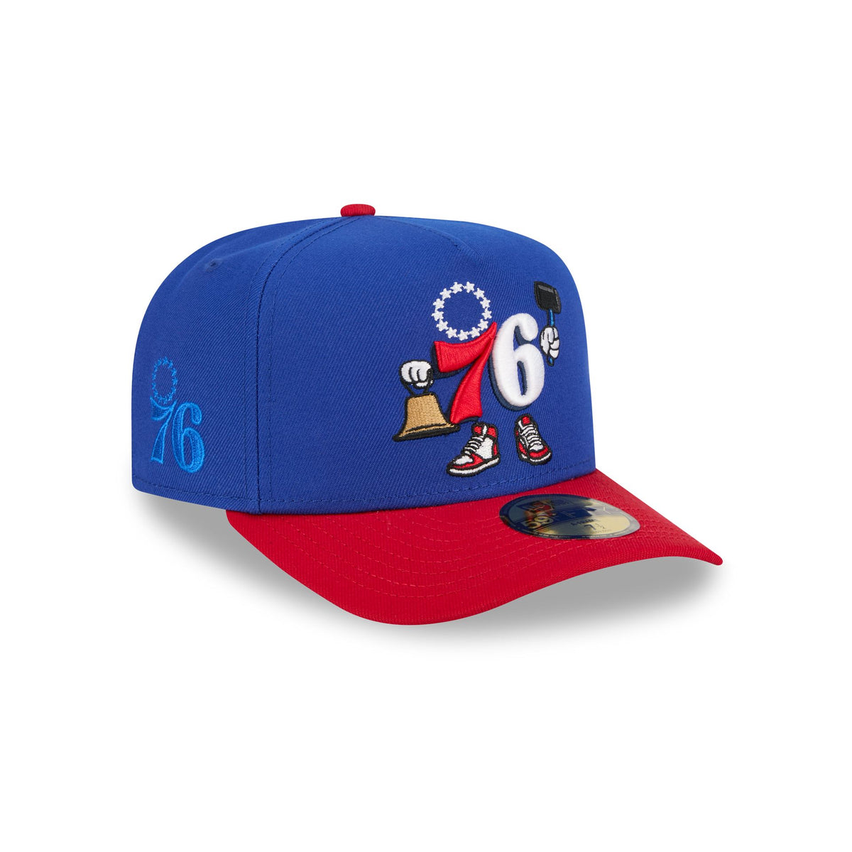 Philadelphia 76ers Cartoon 59FIFTY A-Frame Fitted Hat