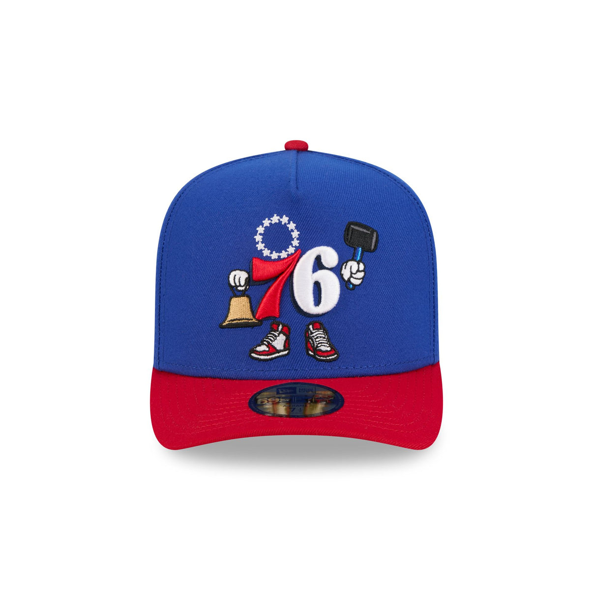 Philadelphia 76ers Cartoon 59FIFTY A-Frame Fitted Hat