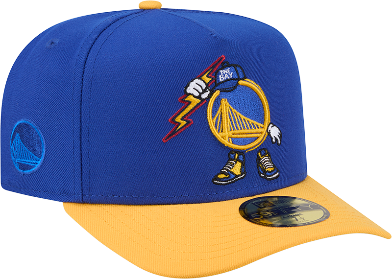 Golden State Warriors Cartoon 59FIFTY A-Frame Fitted Hat