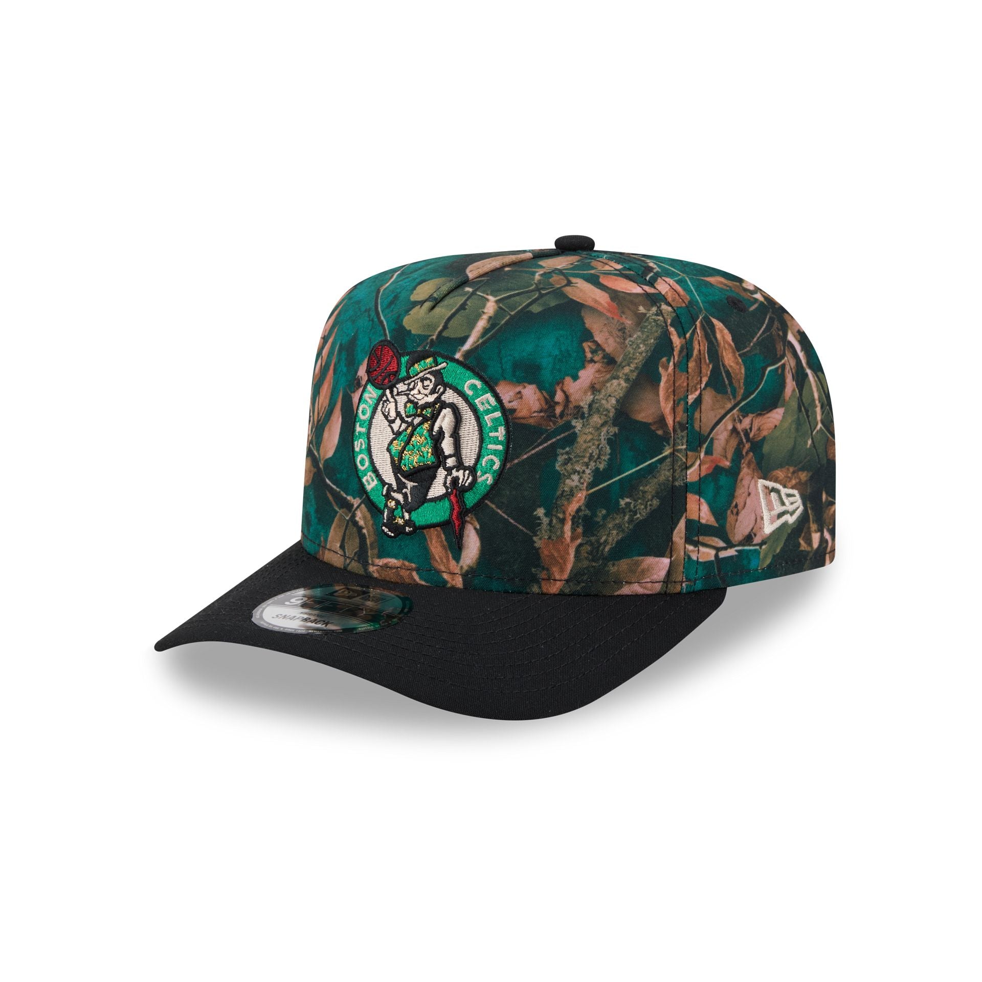 Boston Celtics Leaves 9FIFTY A-Frame Snapback Hat