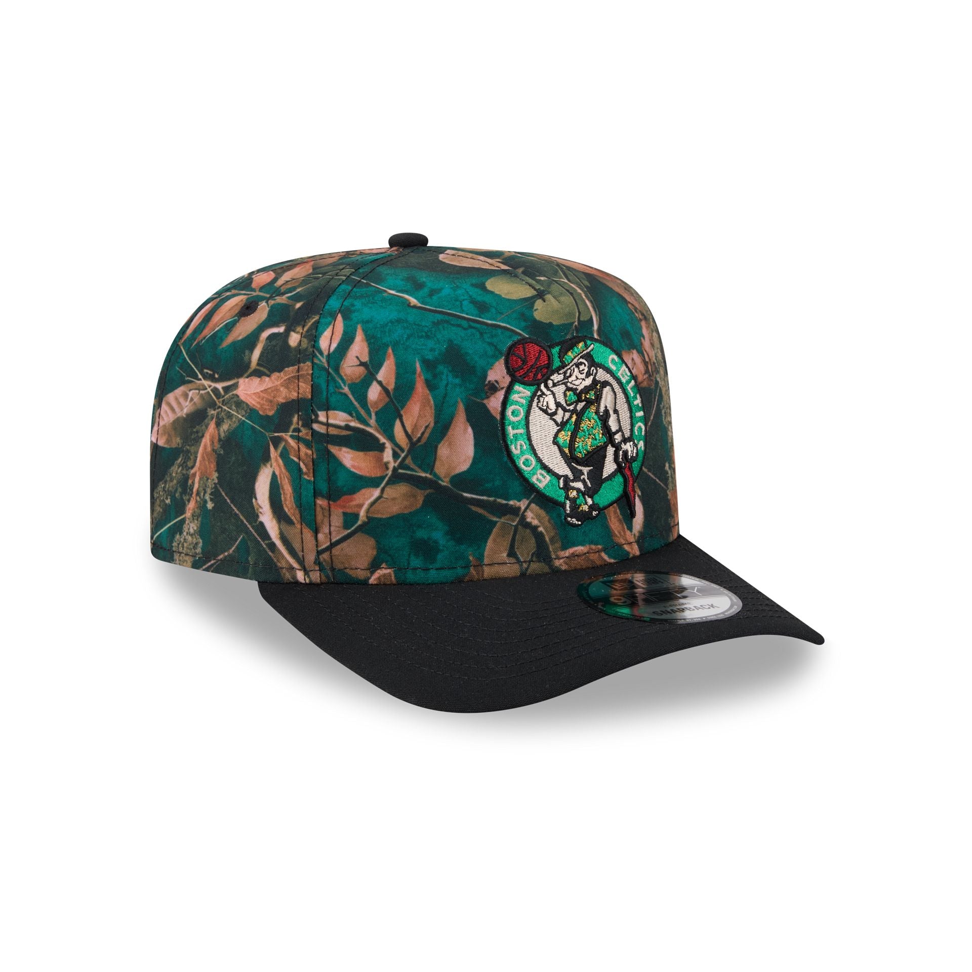 Boston Celtics Leaves 9FIFTY A-Frame Snapback Hat
