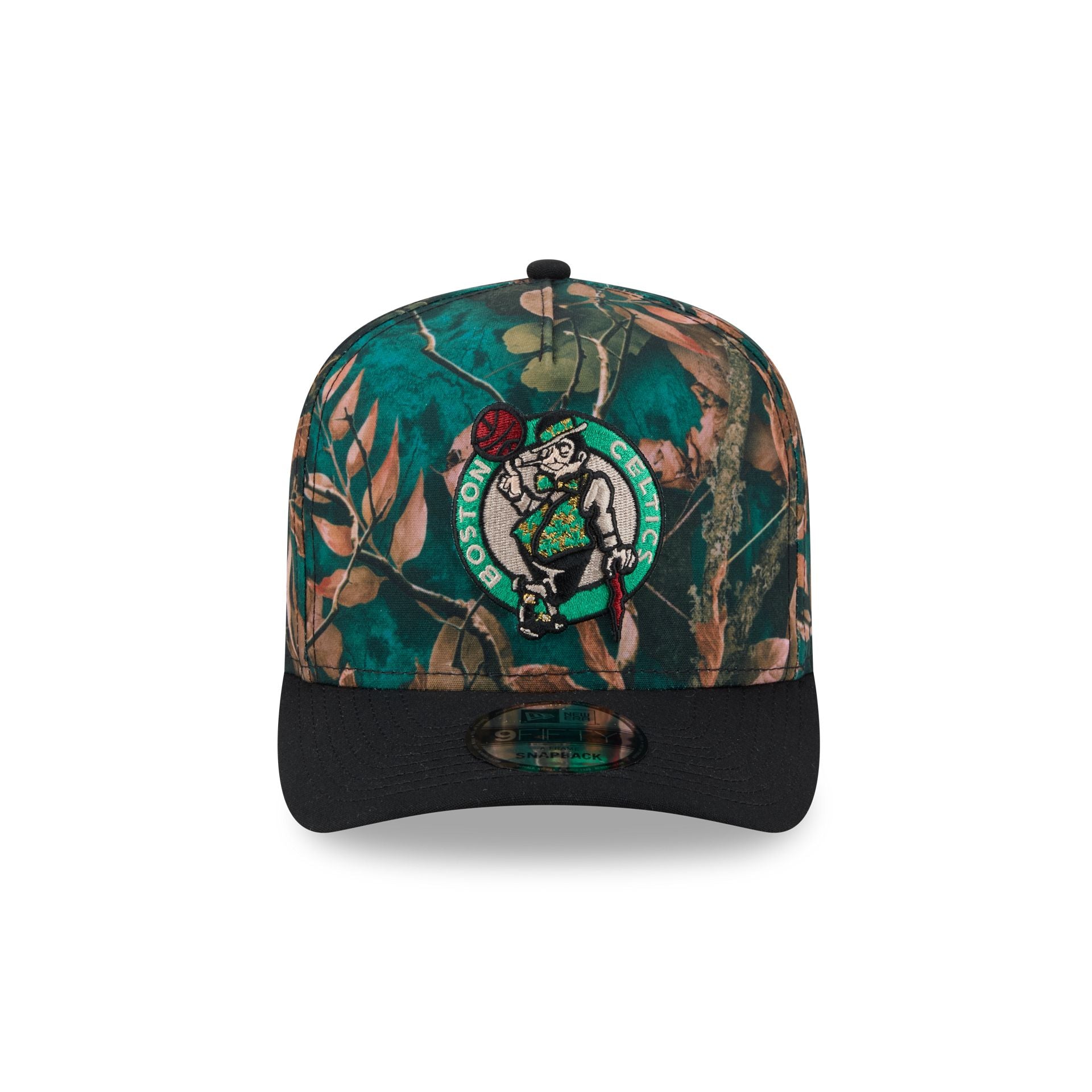 Boston Celtics Leaves 9FIFTY A-Frame Snapback Hat