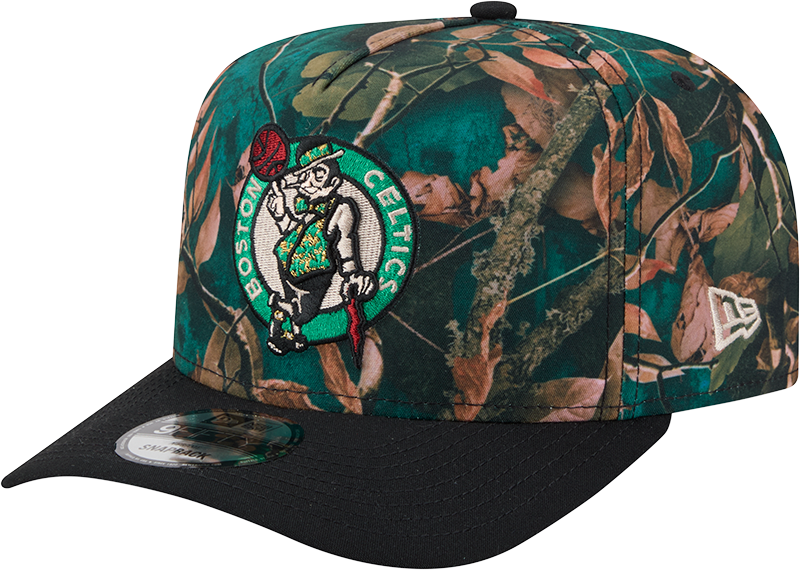 Boston Celtics Leaves 9FIFTY A-Frame Snapback Hat